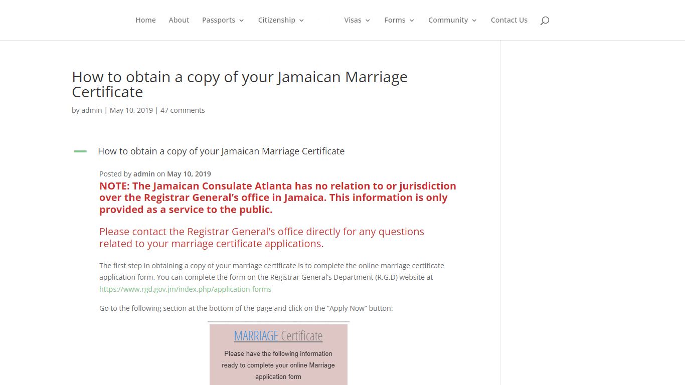 How to obtain a copy of your Jamaican Marriage Certificate ...