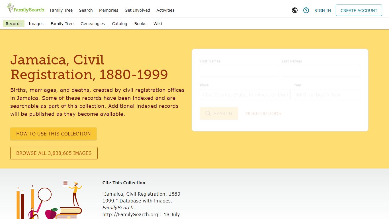 Jamaica, Civil Registration, 1880-1999 • FamilySearch